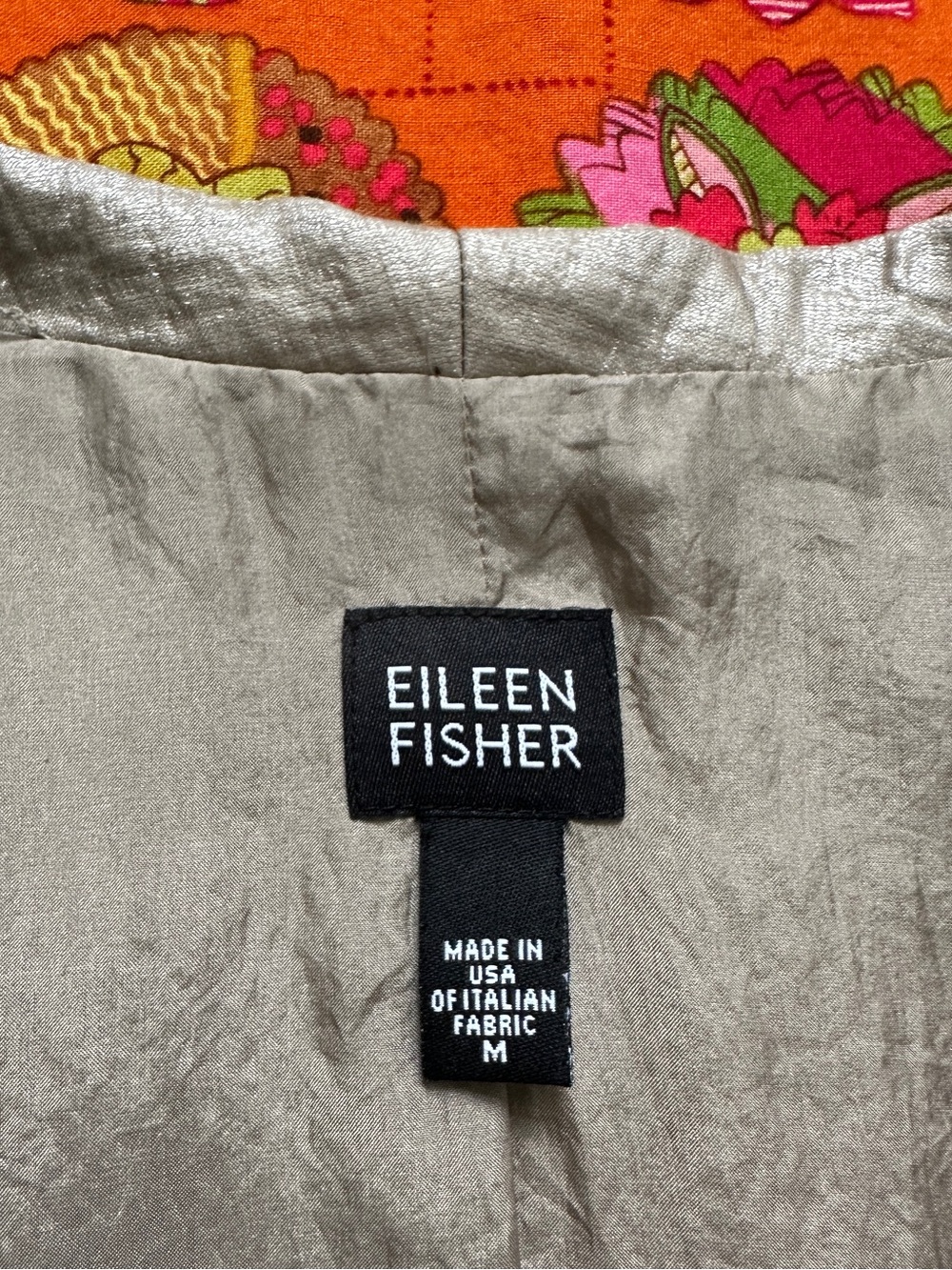 Vintage Eileen Fisher Iridescent Lightweight Jacket/Blazer - Picture 6 of 12